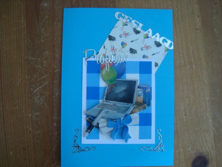 Kaart voor geslaagd man